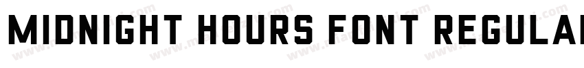 Midnight Hours Font Regular字体转换